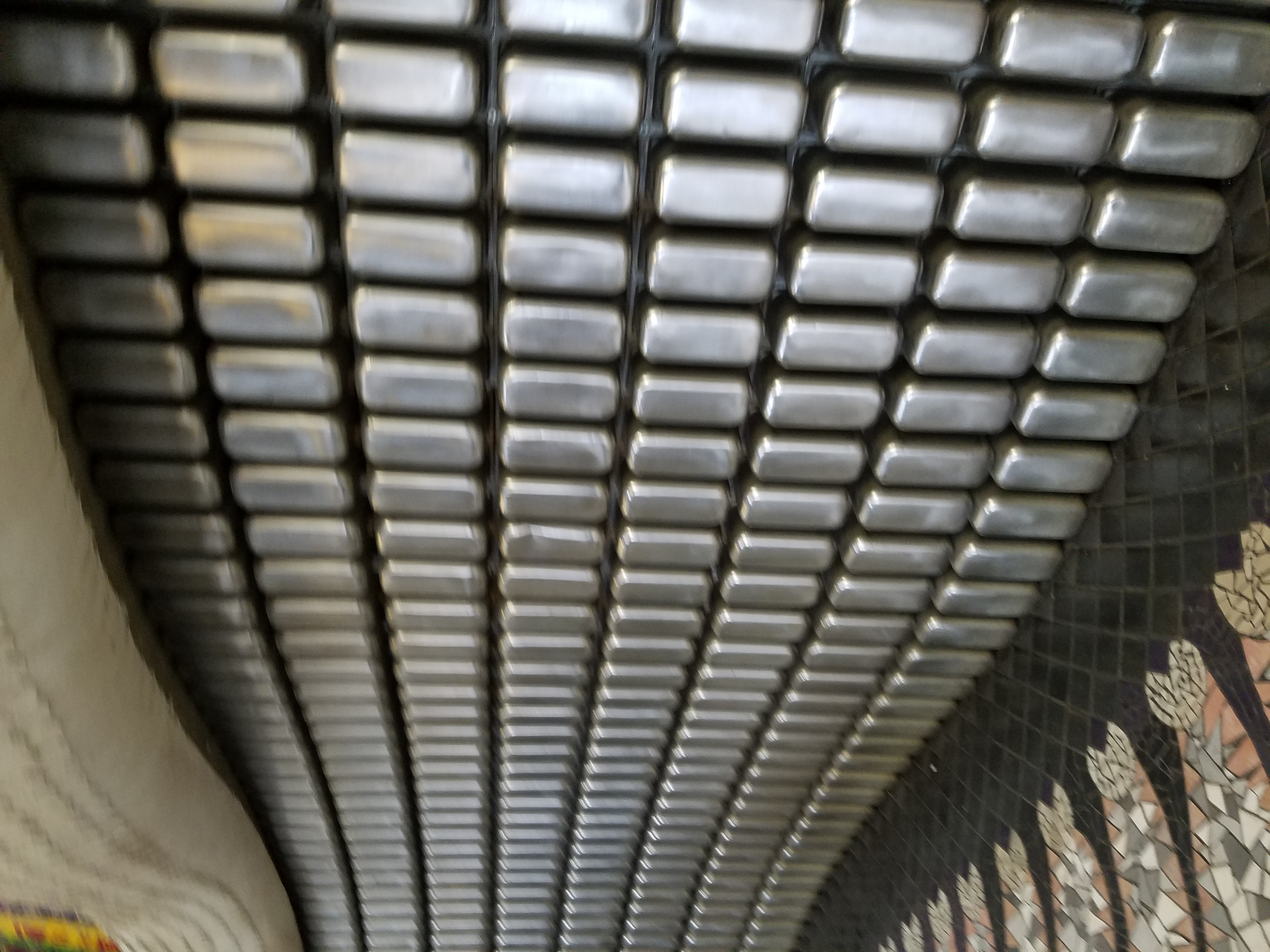 Metallic Tile Feature Wall